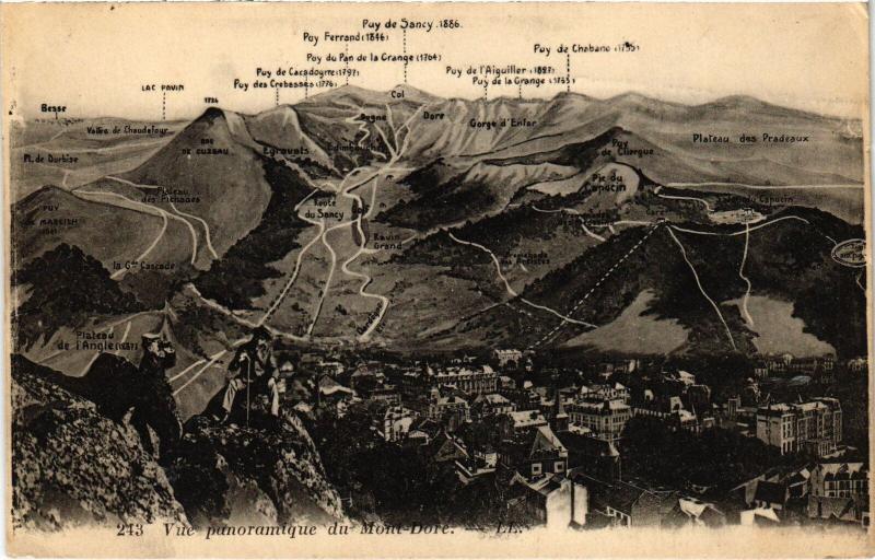 Carte postale ancienne Mont-Dore Vue Panoramique France à Mont-Dore