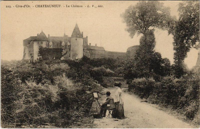 Carte postale ancienne Chateauneuf - Le Chateau à Châteauneuf