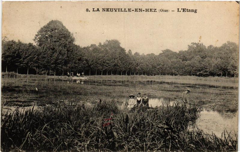 Carte postale ancienne La Neuville en Hez L'Etang France à La Neuville-en-Hez