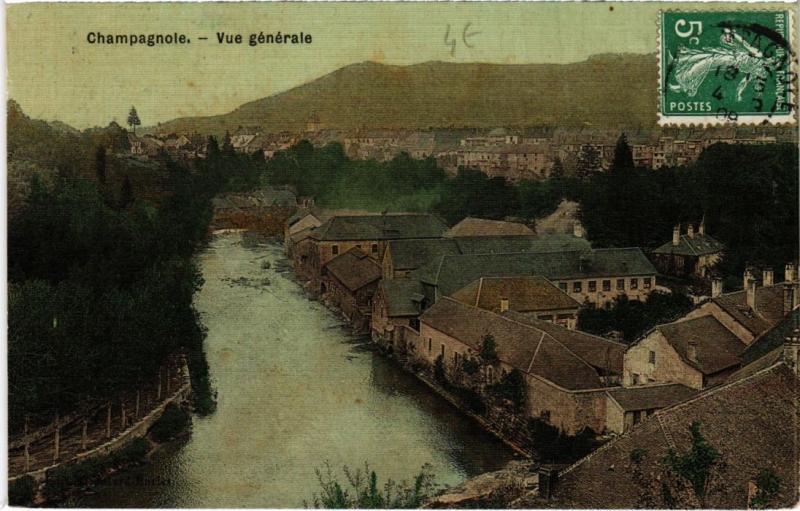 Carte postale ancienne Champagnole- vue generale France à Champagnole