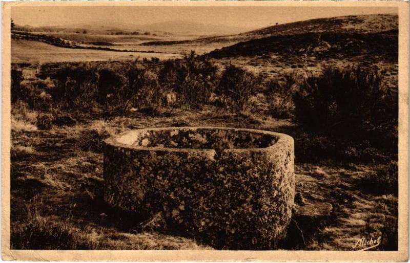 Carte postale ancienne Bugeat - Le Bac des Cars - Epoque Gallo-Romaine à Bugeat