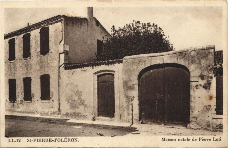 Carte postale ancienne Saint-Pierre-d'Oleron-Maison natale de Pierre Loti