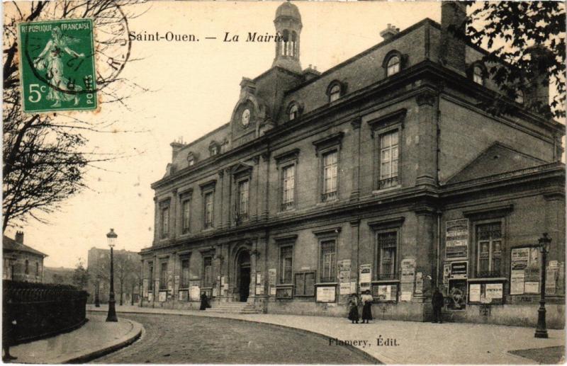 Carte postale ancienne Saint-Ouen Mairie