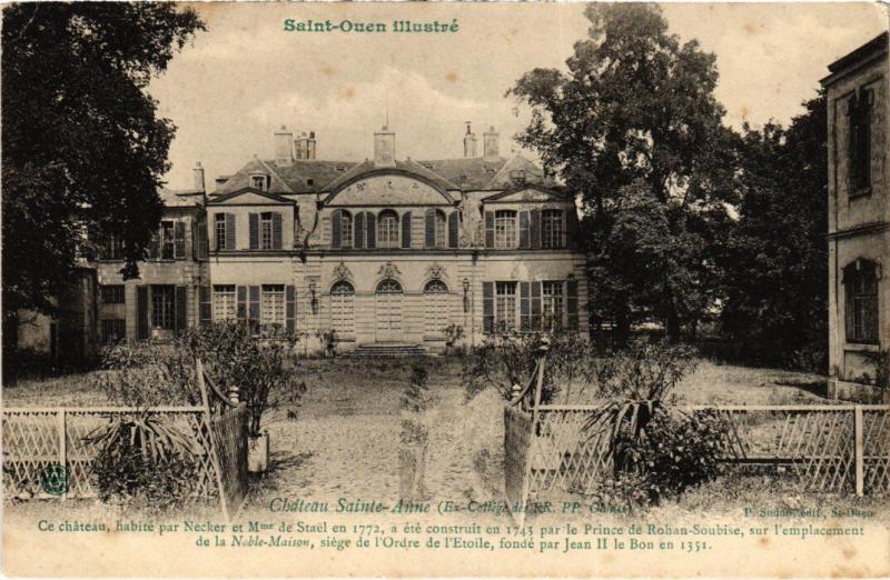 Carte postale ancienne Saint-Ouen Chateau Sainte-Anne