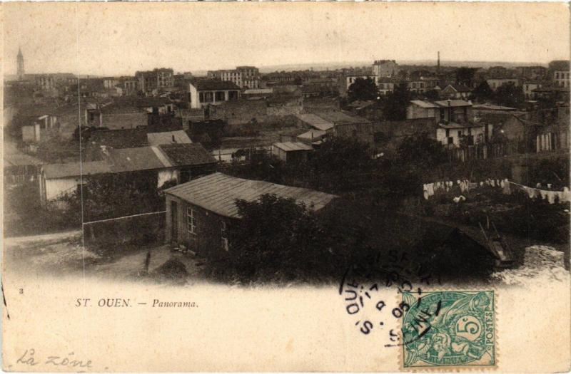 Carte postale ancienne Saint-Ouen Panorama