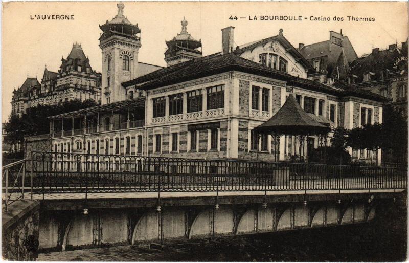 Carte postale ancienne La Bourboule Casino des Thermes France à La Bourboule
