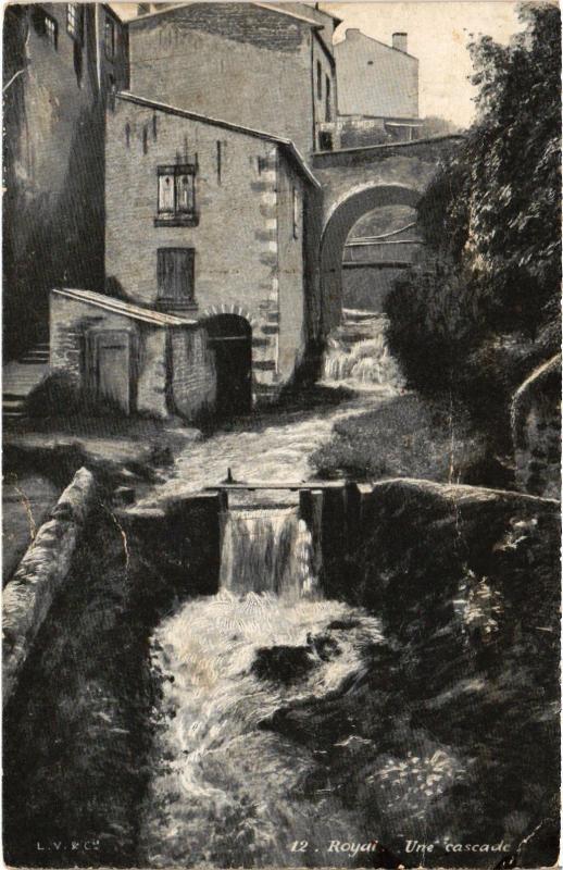 Carte postale ancienne Royat Une cascade France à Royat