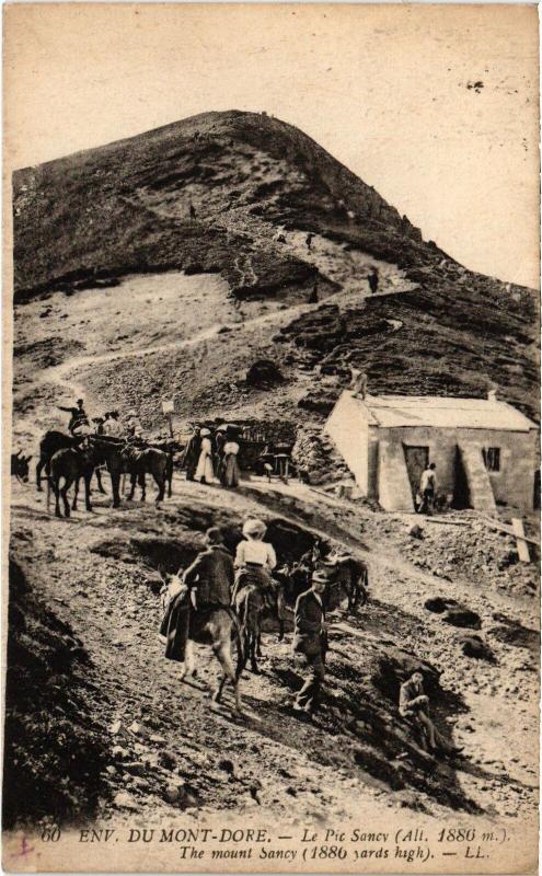 Carte postale ancienne Env du Mont-Dore Le Pic Sancy France à Mont-Dore