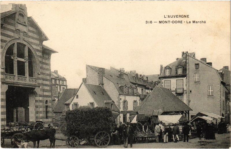 Carte postale ancienne Mont-Dore Le Marche France à Mont-Dore