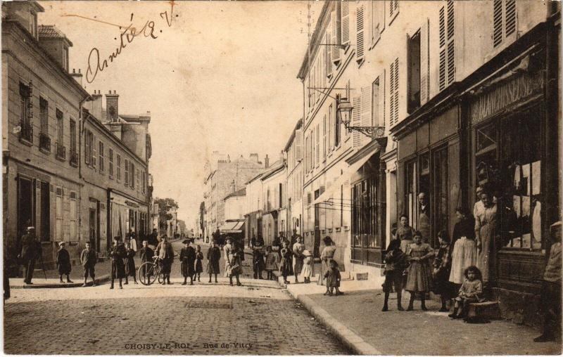 Carte postale ancienne Choisy-le-Roi Rue de Vitry à Choisy-le-Roi