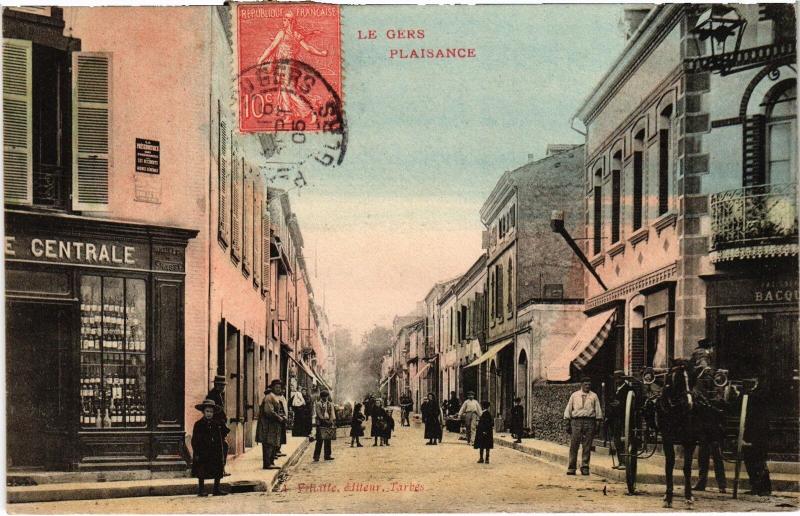 Carte postale ancienne Plaisance Le Gers à Plaisance