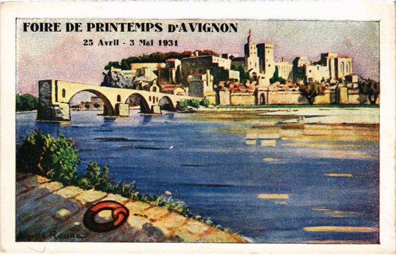 Carte postale ancienne Avignon Foire de Printemps à Avignon