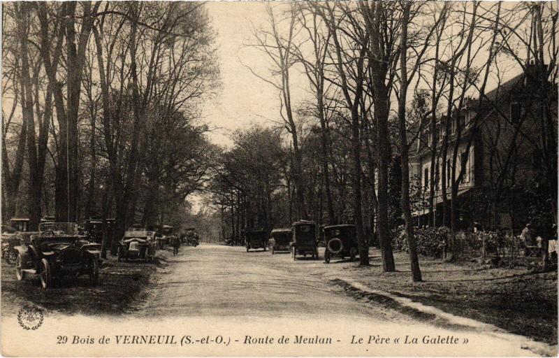 Carte postale ancienne Verneuil Route de Meulan