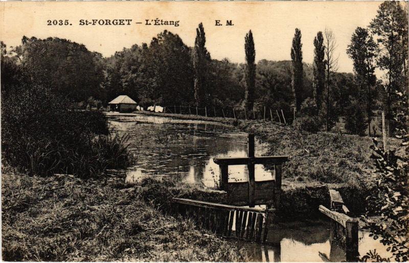 Carte postale ancienne St Forget Etang