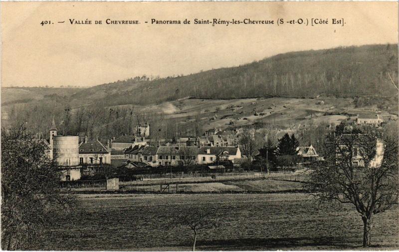 Carte postale ancienne Chevreuse panorama de Saint-Remy à Chevreuse