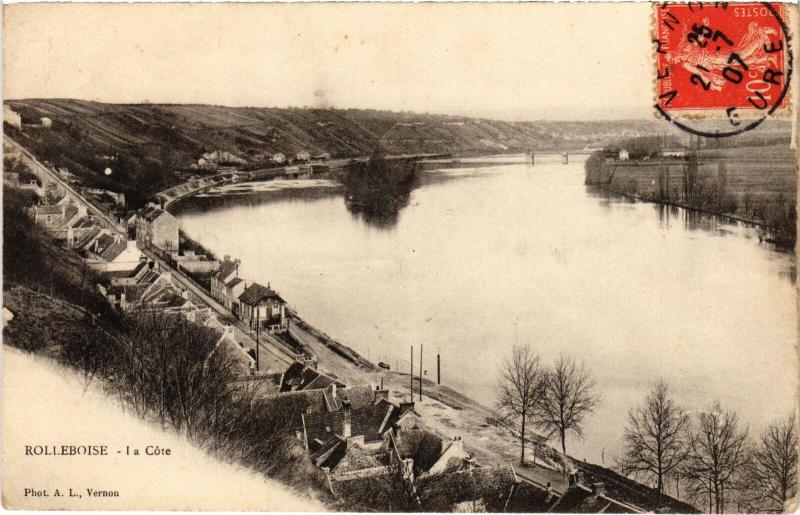 Carte postale ancienne Rolleboise la cote à Rolleboise
