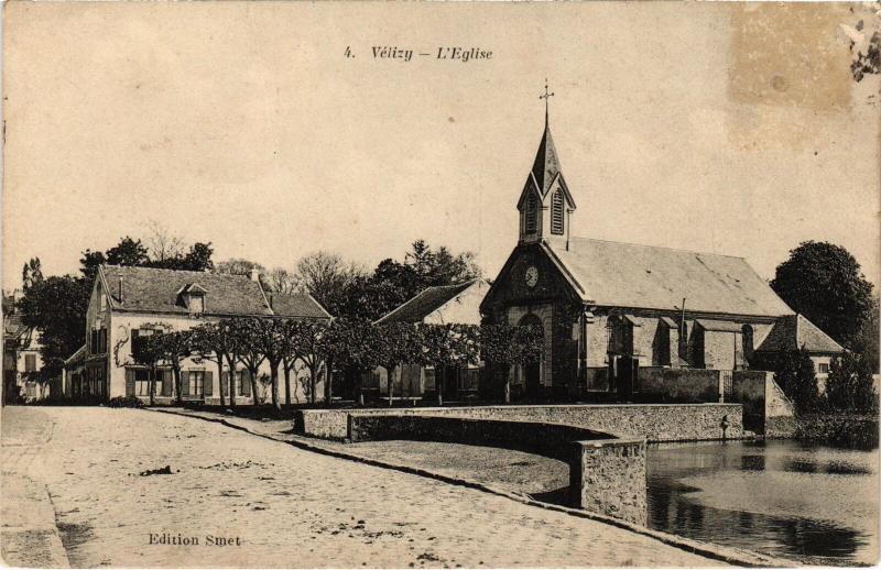 Carte postale ancienne Velizy Eglise