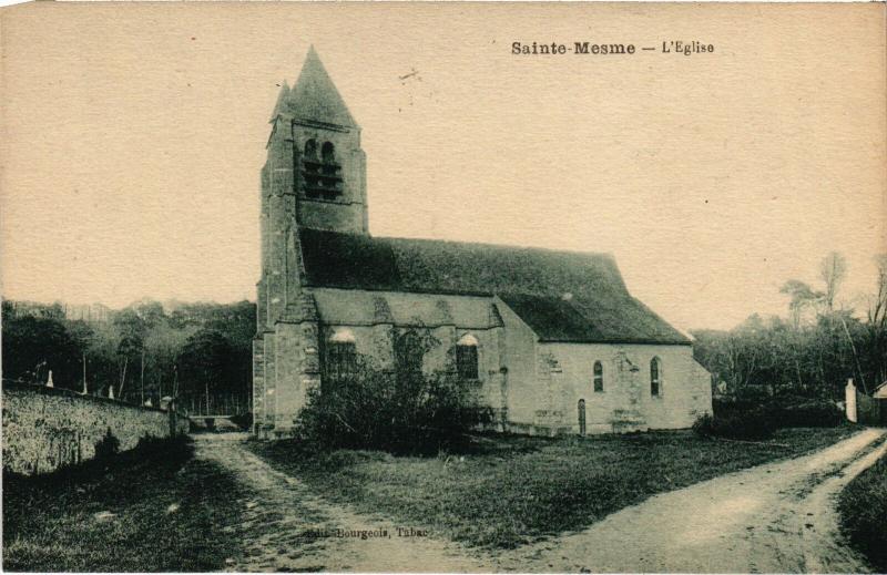 Carte postale ancienne Ste Mesme Eglise