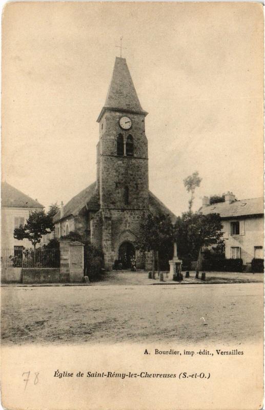 Carte postale ancienne St Remy Eglise