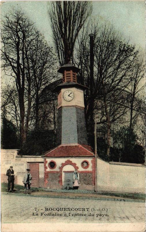 Carte postale ancienne Rocquencourt la Fontaine