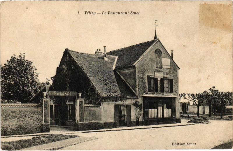 Carte postale ancienne Velizy Restaurant Smet