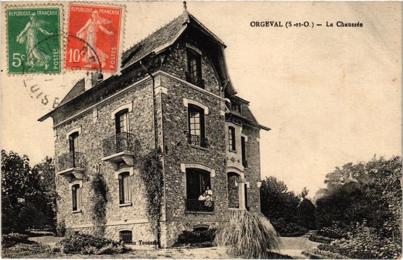 Carte postale ancienne Orgeval la Chaussee à Orgeval