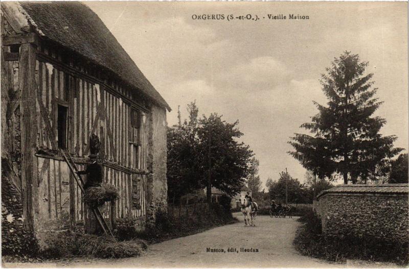 Carte postale ancienne Orgerus vieille maison à Orgerus