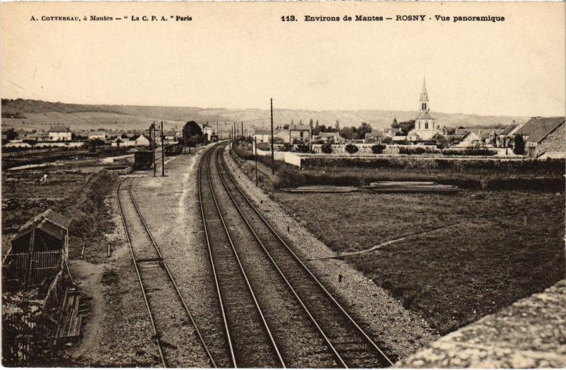 Carte postale ancienne Rosny vue panoramique
