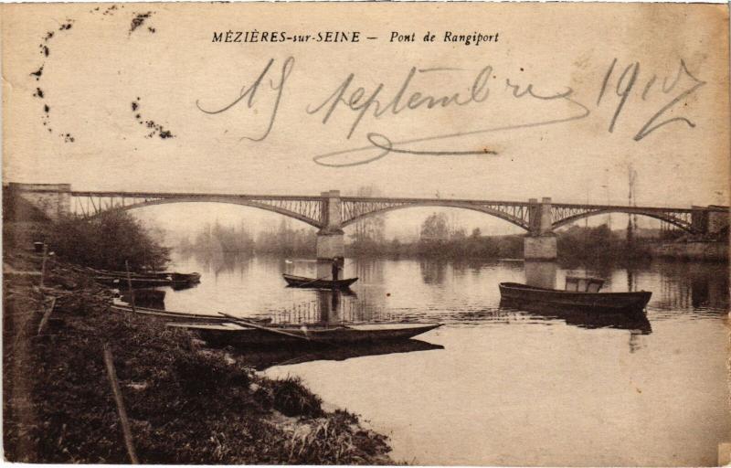 Carte postale ancienne Mizieres Pont de Rangiport