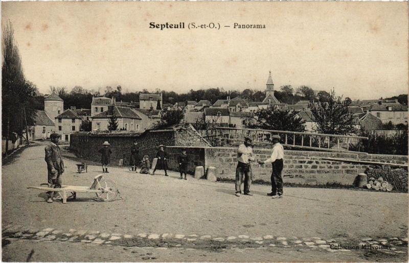 Carte postale ancienne Septeuil panorama à Septeuil
