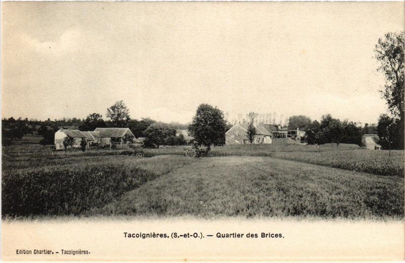 Carte postale ancienne Tacoignieres Quartier des Brices