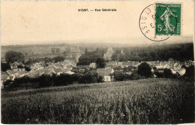 Carte postale ancienne Vigny vue generale
