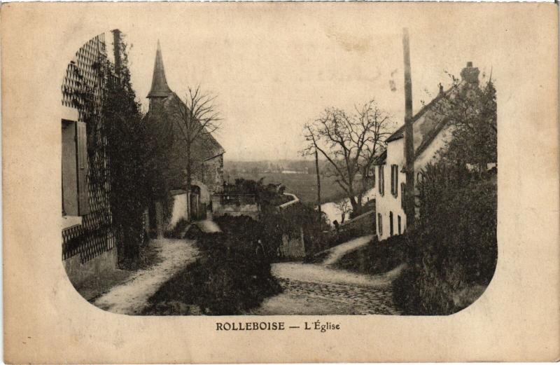 Carte postale ancienne Rolleboise Eglise à Rolleboise