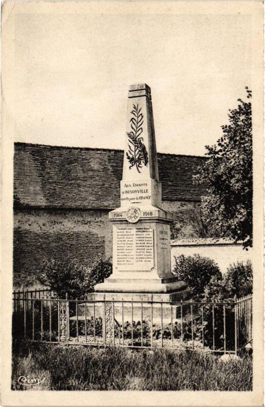 Carte postale ancienne Orsonville le Monument à Orsonville