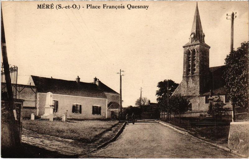 Carte postale ancienne Mere Place Francois Quesnay