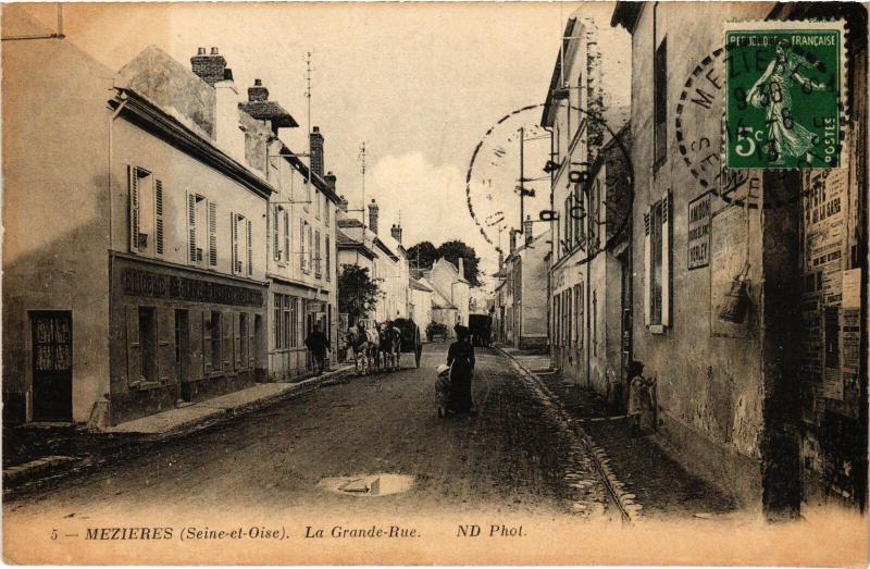 Carte postale ancienne Mezieres Grande Rue
