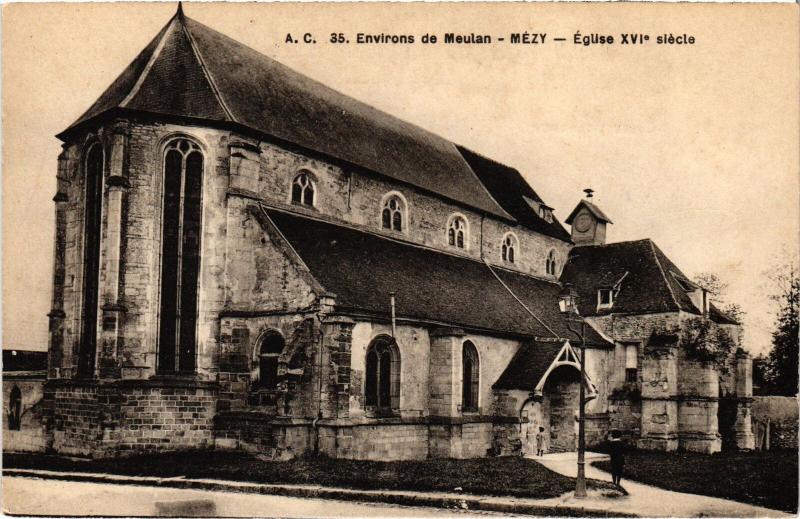 Carte postale ancienne Mezy Eglise