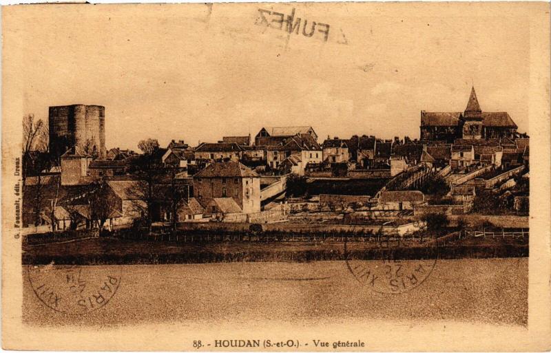 Carte postale ancienne Houdan vue generale à Houdan
