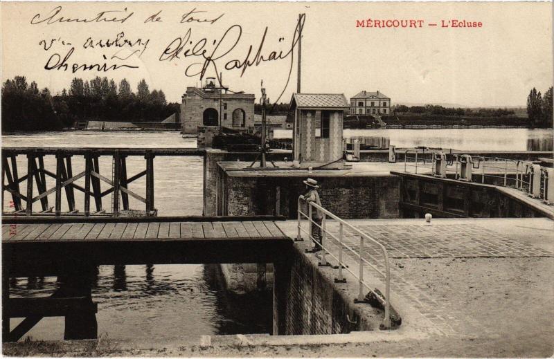 Carte postale ancienne Mericourt Ecluse