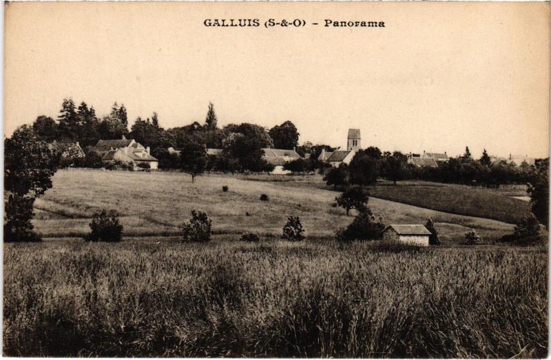 Carte postale ancienne Galluis panorama à Galluis