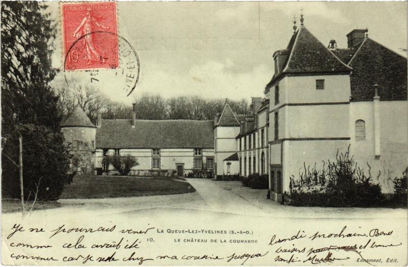 Carte postale ancienne La Queue lez Yvelines le Chateau de la Couharde