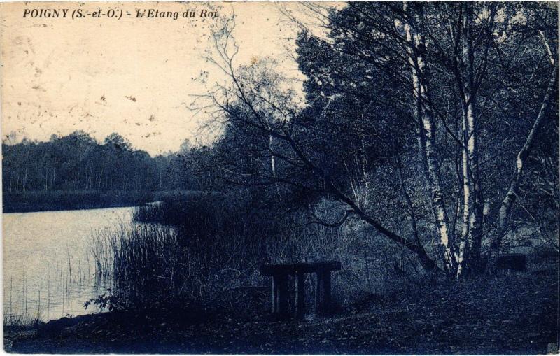 Carte postale ancienne Poigny Etang du Roi