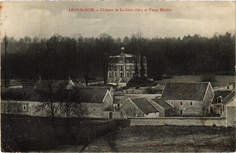 Carte postale ancienne Levy Saint-Nom Chateau de la Cour Levy