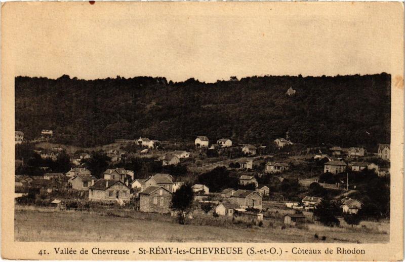 Carte postale ancienne Chevreuse Coteaux de Rhodon à Chevreuse