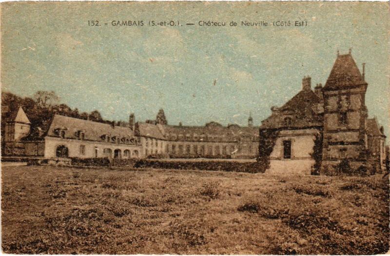 Carte postale ancienne Gambais Chateau de Neuville à Gambais