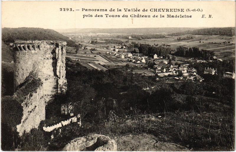 Carte postale ancienne Chevreuse panorama à Chevreuse