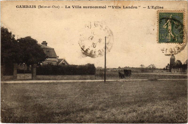 Carte postale ancienne Gambais la villa surnommee Villa Landru à Gambais