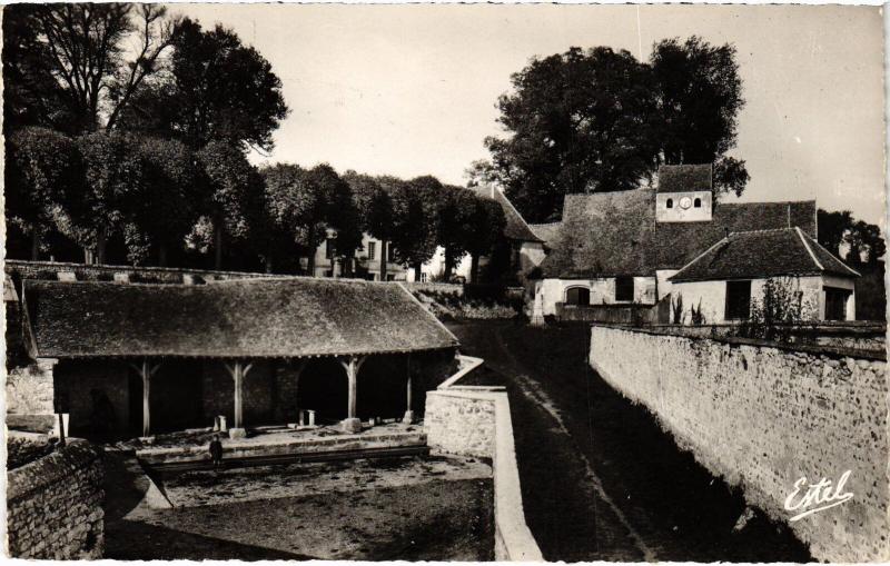 Carte postale ancienne Goussonville le lavoir à Goussonville