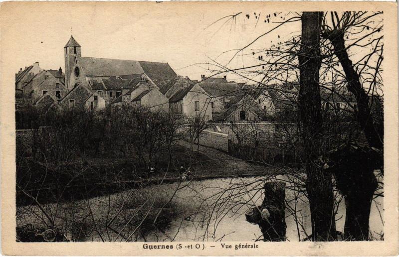 Carte postale ancienne Guernes vue generale à Guernes