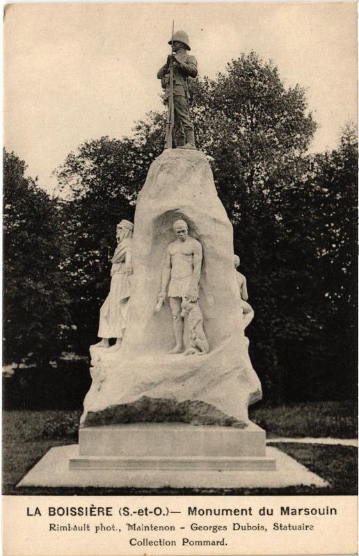 Carte postale ancienne La Boissiere Monument du Marsoulin